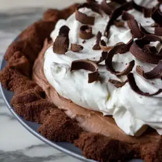 Keto Chocolate French Silk Pie