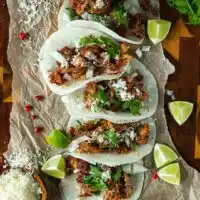 Slow Roasted Carnitas on Jicama Shell Tortillas