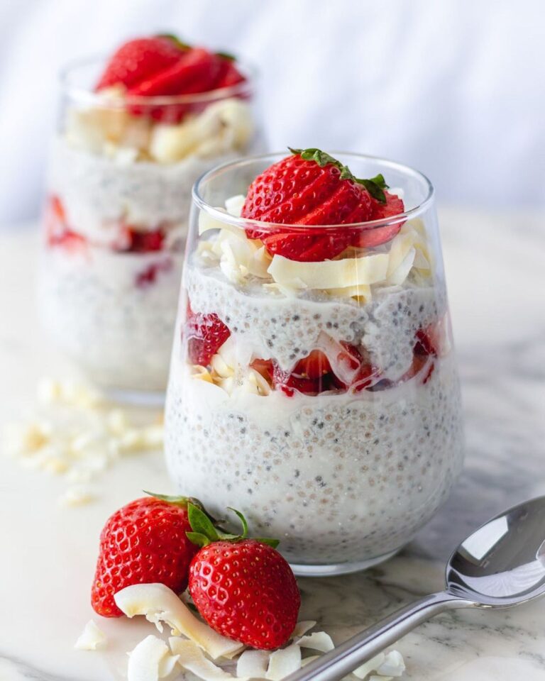 Strawberry Coconut Chia Pudding Recipe