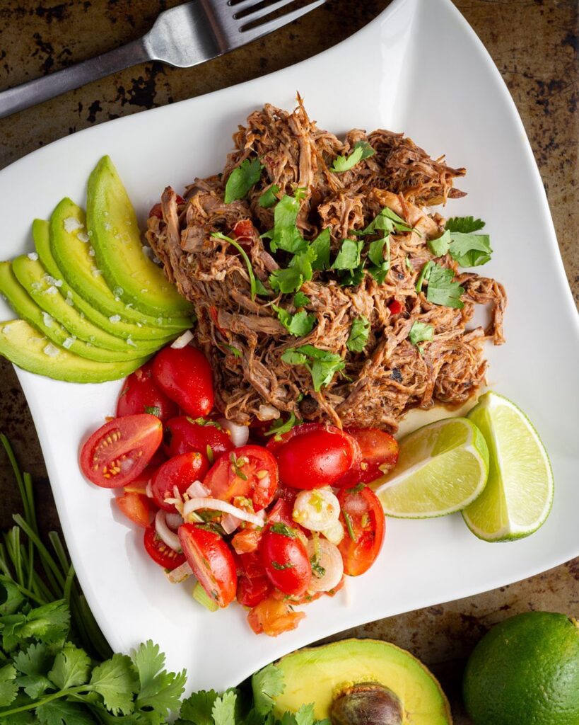 Mexican Shredded Beef with Cherry Tomato Salsa