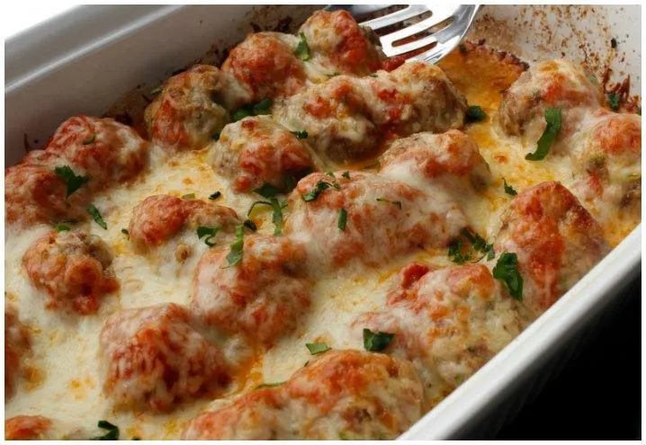 Meatball Casserole Parmesan