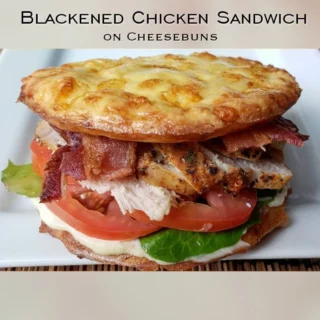Blackened Chicken Sandwich on Cheesebuns