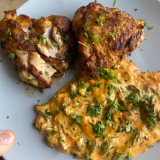 Pan Seared Chicken Thighs