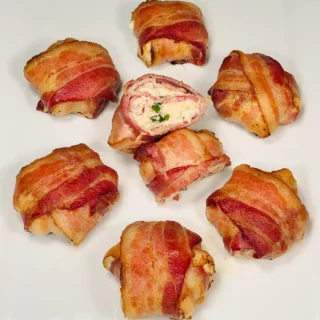 Bacon Wrapped Crab Rangoons
