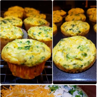 Broccoli Cheddar Egg Muffins