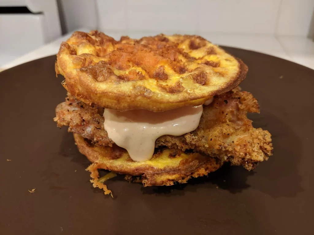 Fried Chicken Chaffle Sandwich