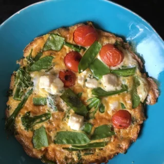 Frittata with Vegetables and Feta