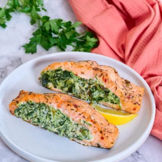 Spinach Stuffed Salmon