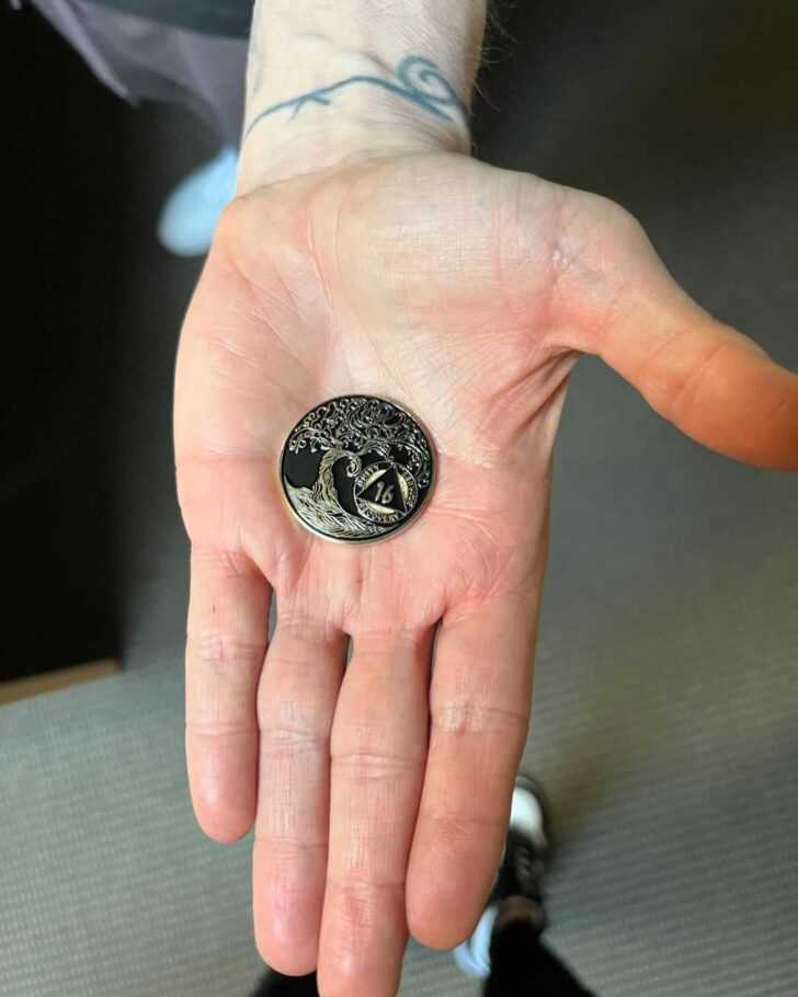 Eminem Celebrates 16 Years of Sobriety, Shows Off His New Chip