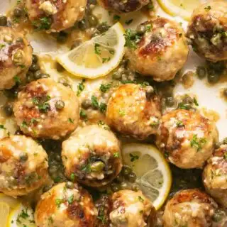 Chicken Piccata Meatballs