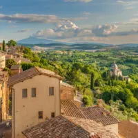 Landscape,Of,The,Tuscany,Seen,From,The,Walls,Of,Montepulciano,