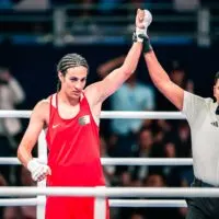 Imane,Khelif,Of,Team,Algeria,After,The,Women’s,66kg,Quarterfinal
