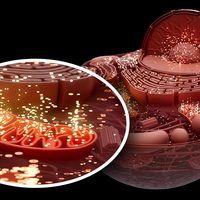 Scientists Have Found a Clue to Why Our Cells Lose Energy as We Age Conceptual,Illustration,Of,The,Cell,And,The,Mitochondria